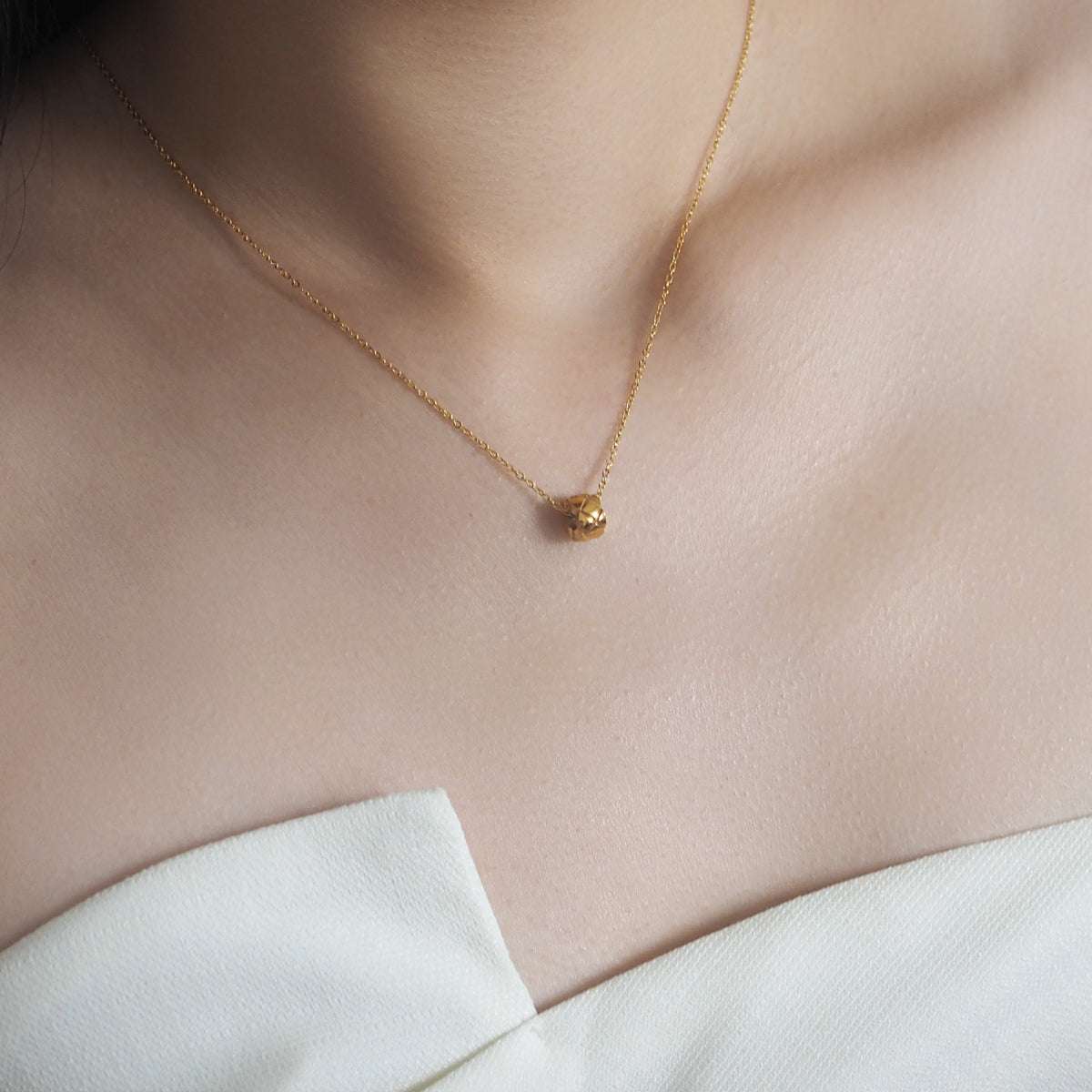 Eiko Mini Cross Hoop Necklace