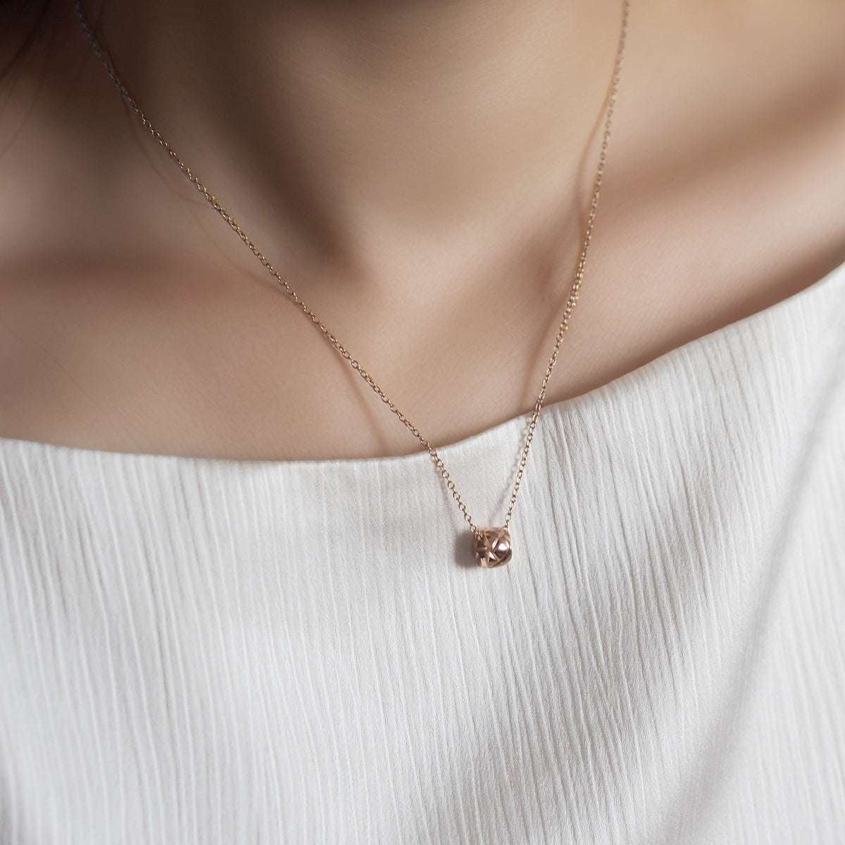 Eiko Mini Cross Hoop Necklace