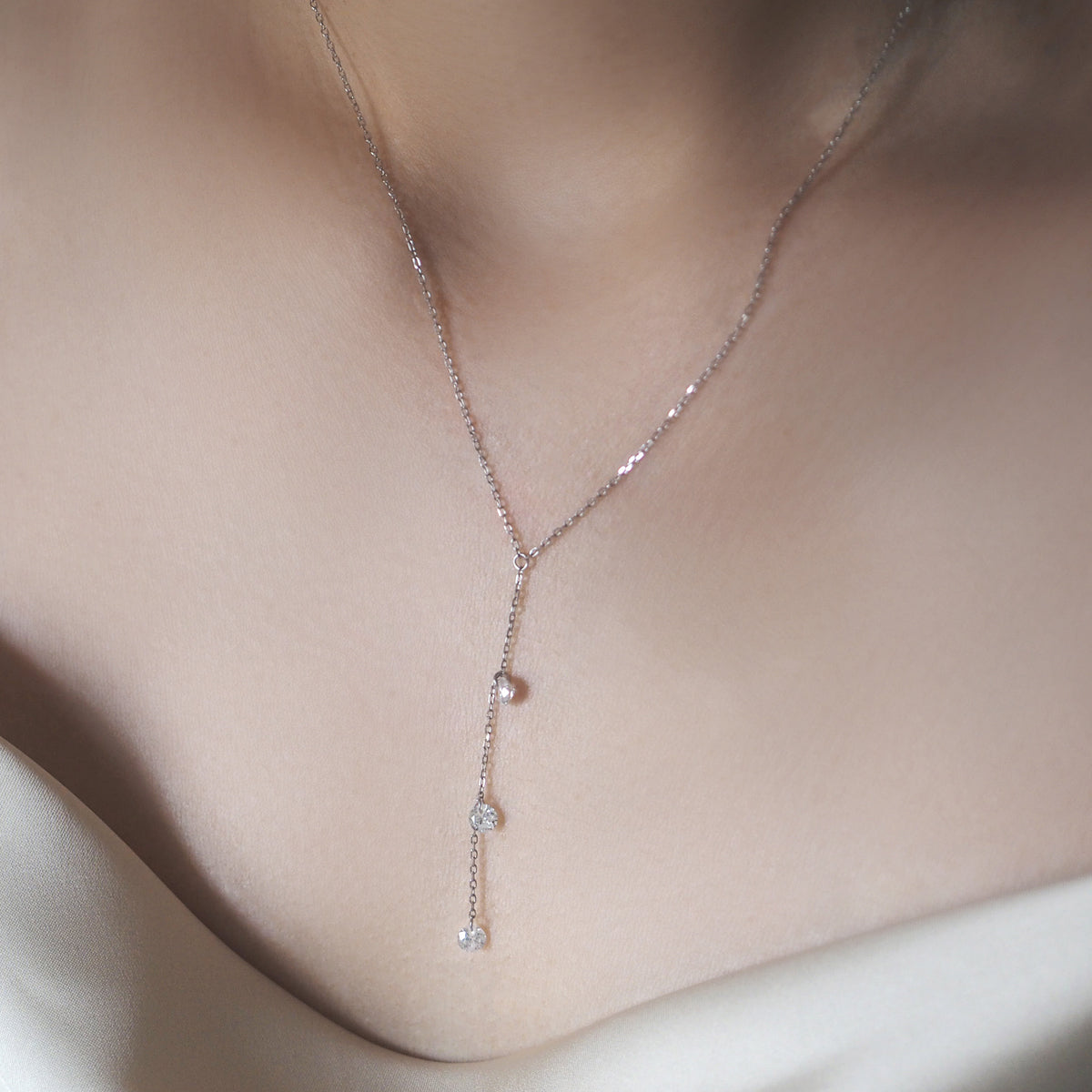 Yadie Zircon Tassel Necklace