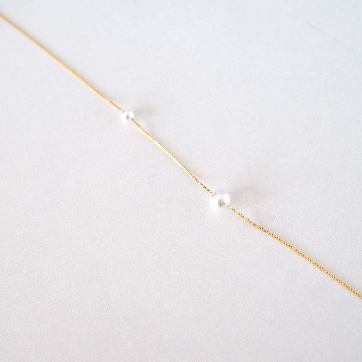 Double Pearls Necklace