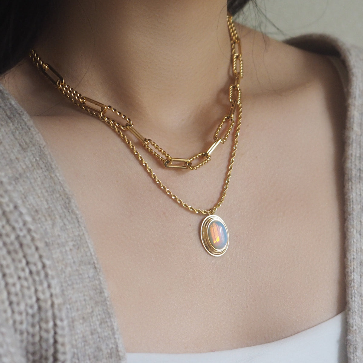 Amar Twist Chain Necklace - éclater jewellery