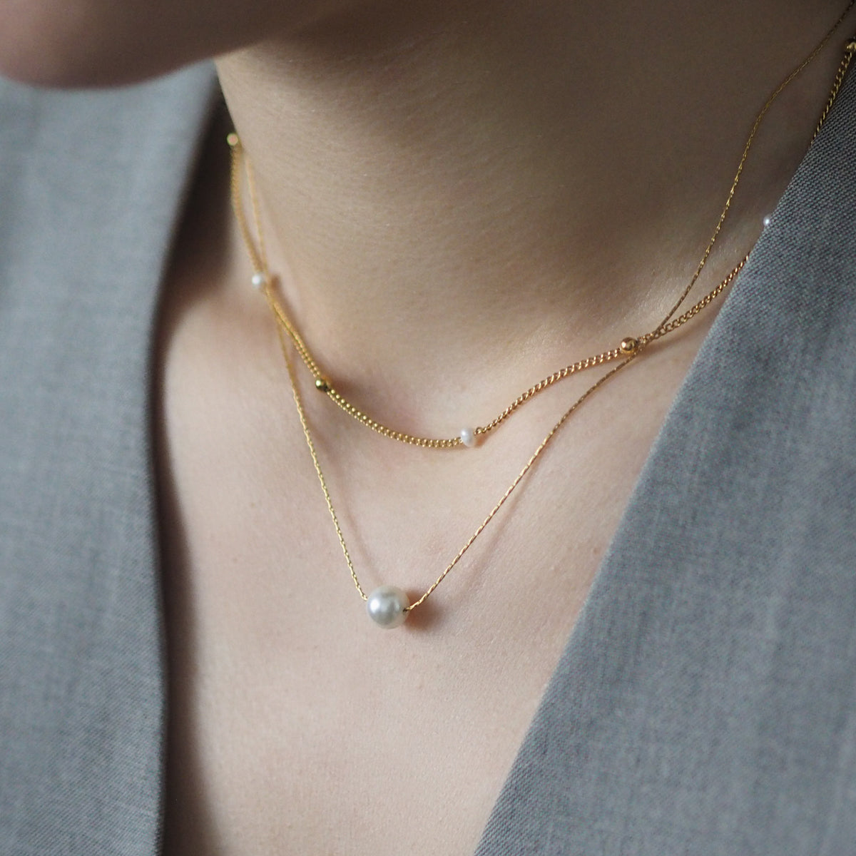 Symone Pearls Balls Necklace