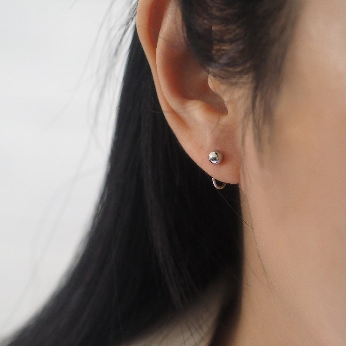 Reya Ball Small Hoop Earrings