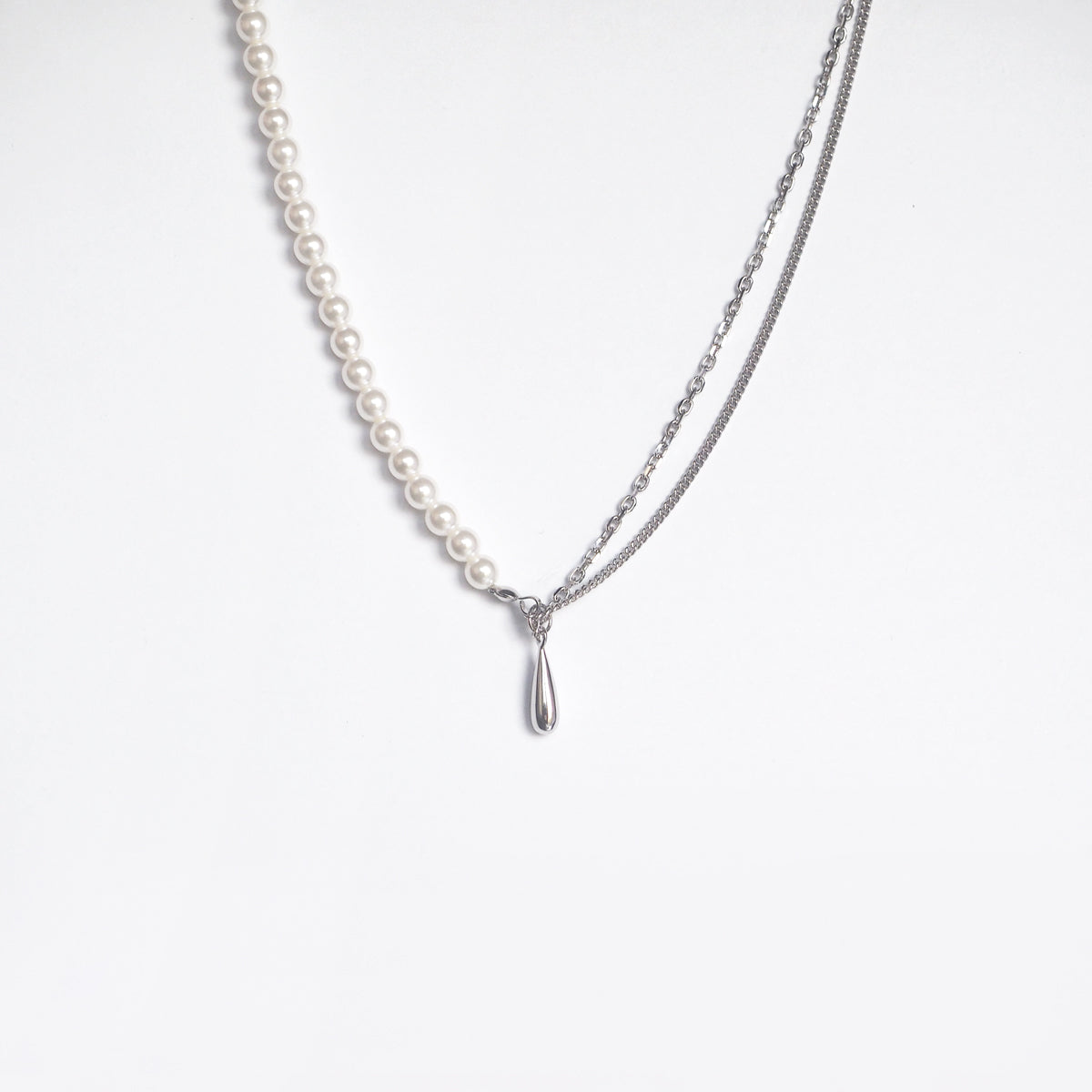Mixed Pearls Waterdrop Necklace - éclater jewellery