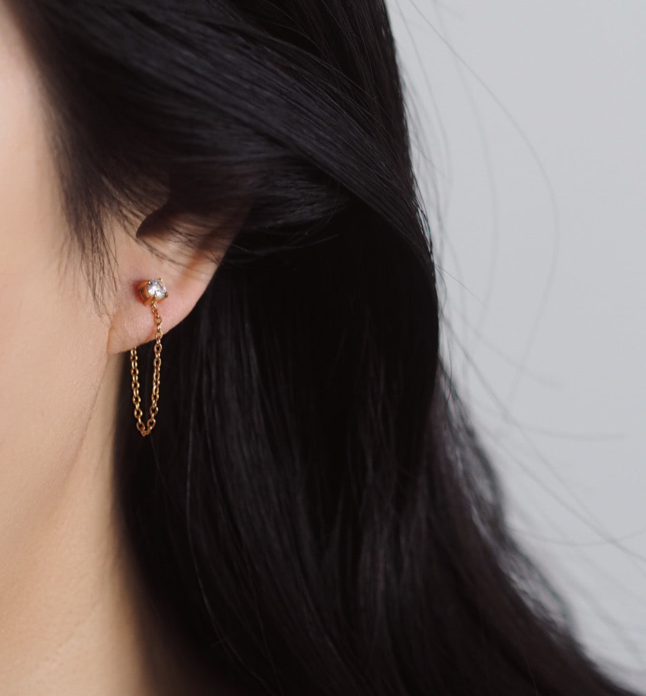 Celesse Drop Chain Earrings