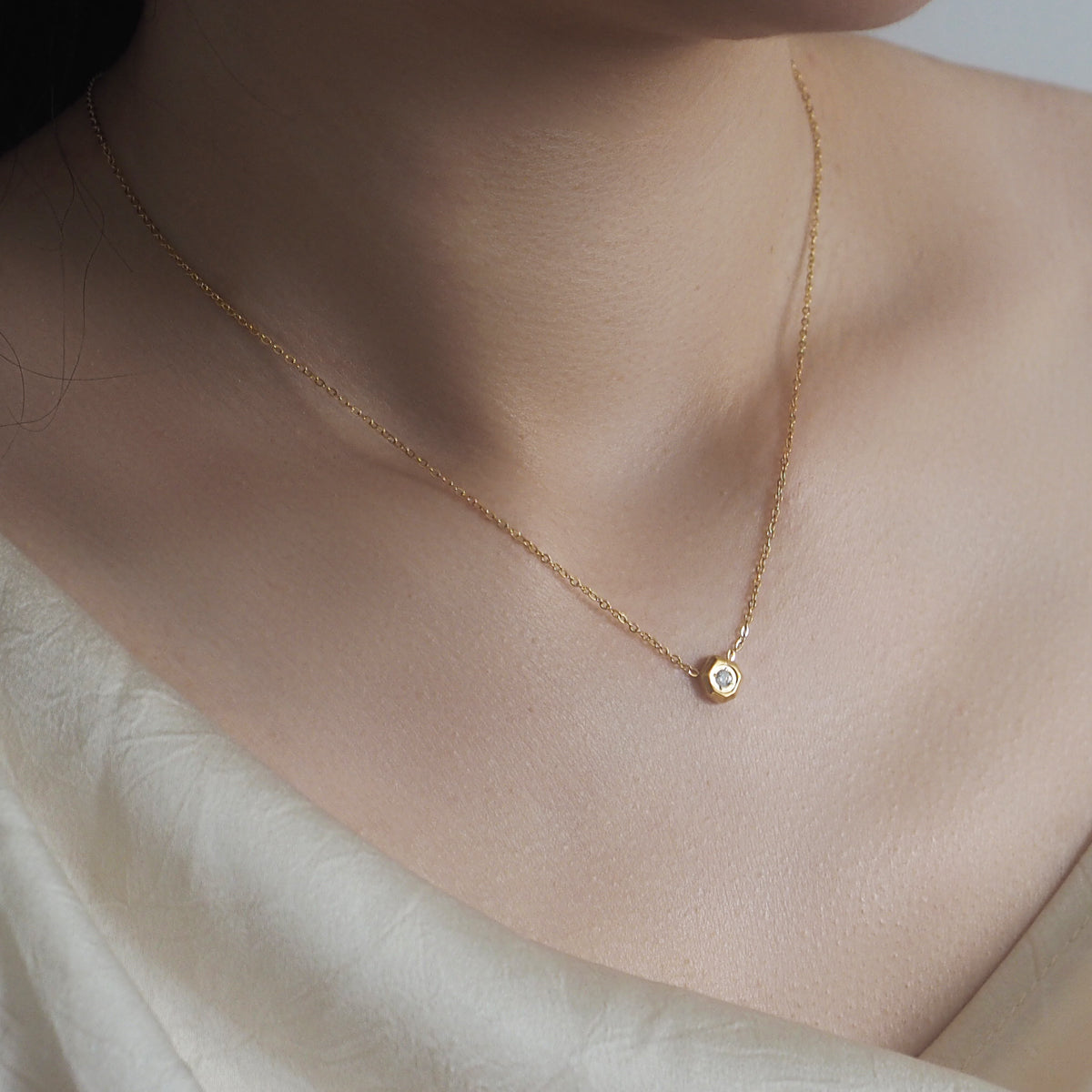 Hazel Geo Crystal Necklace