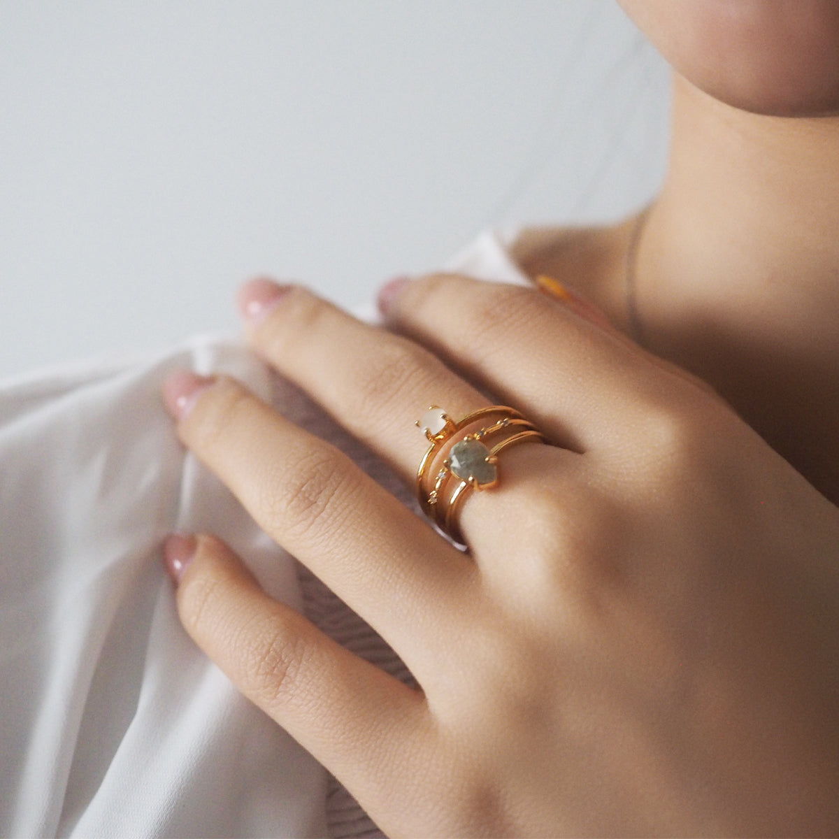 Jacqui Gemstone Ring - éclater jewellery