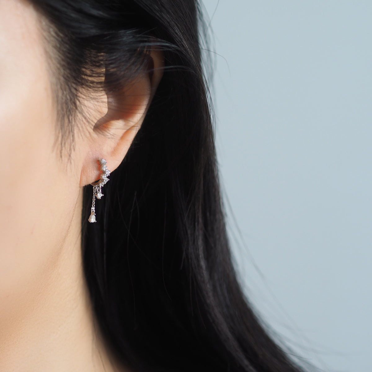 Sophie Teardrop Tassel Earrings