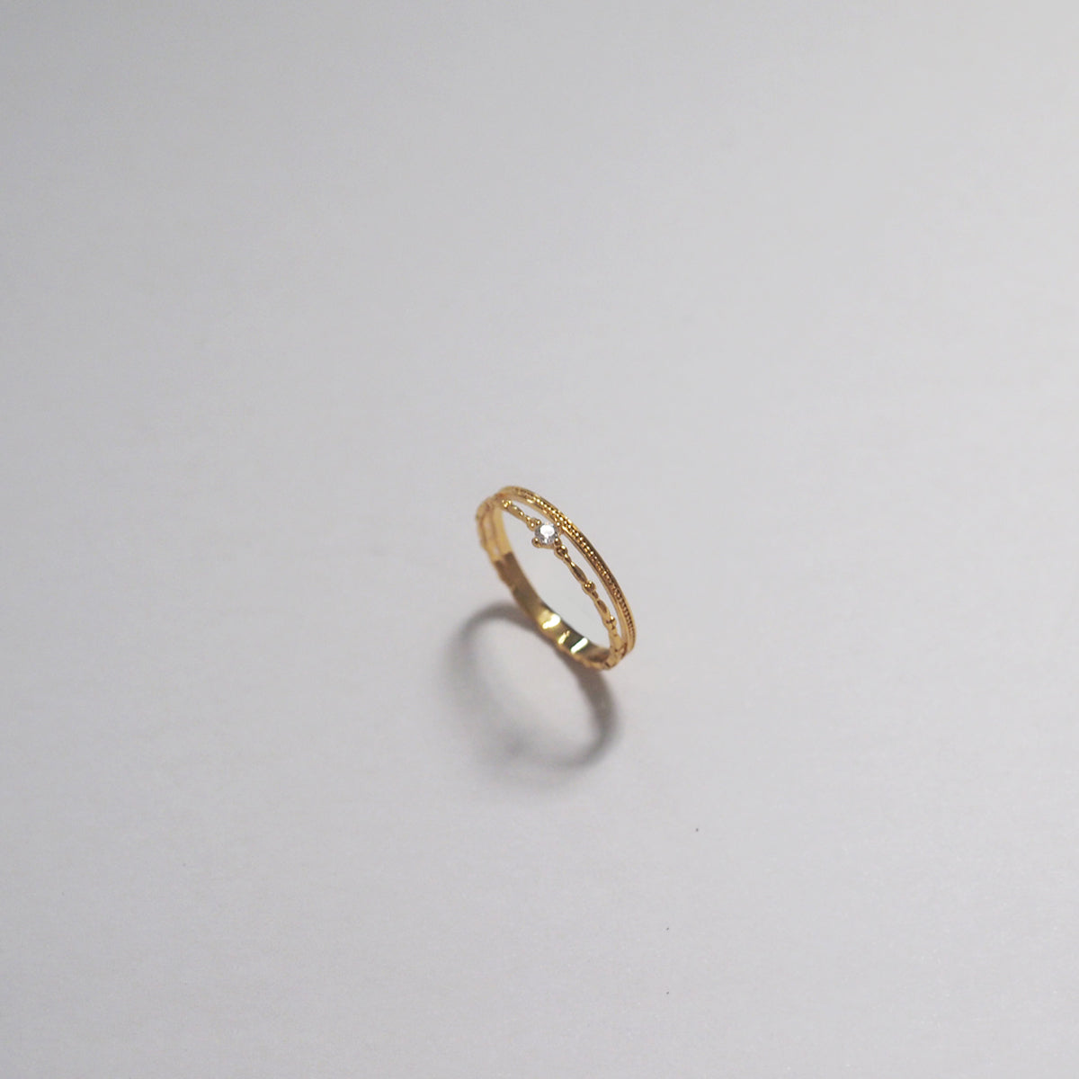 Nori Double Layer Zircon Ring