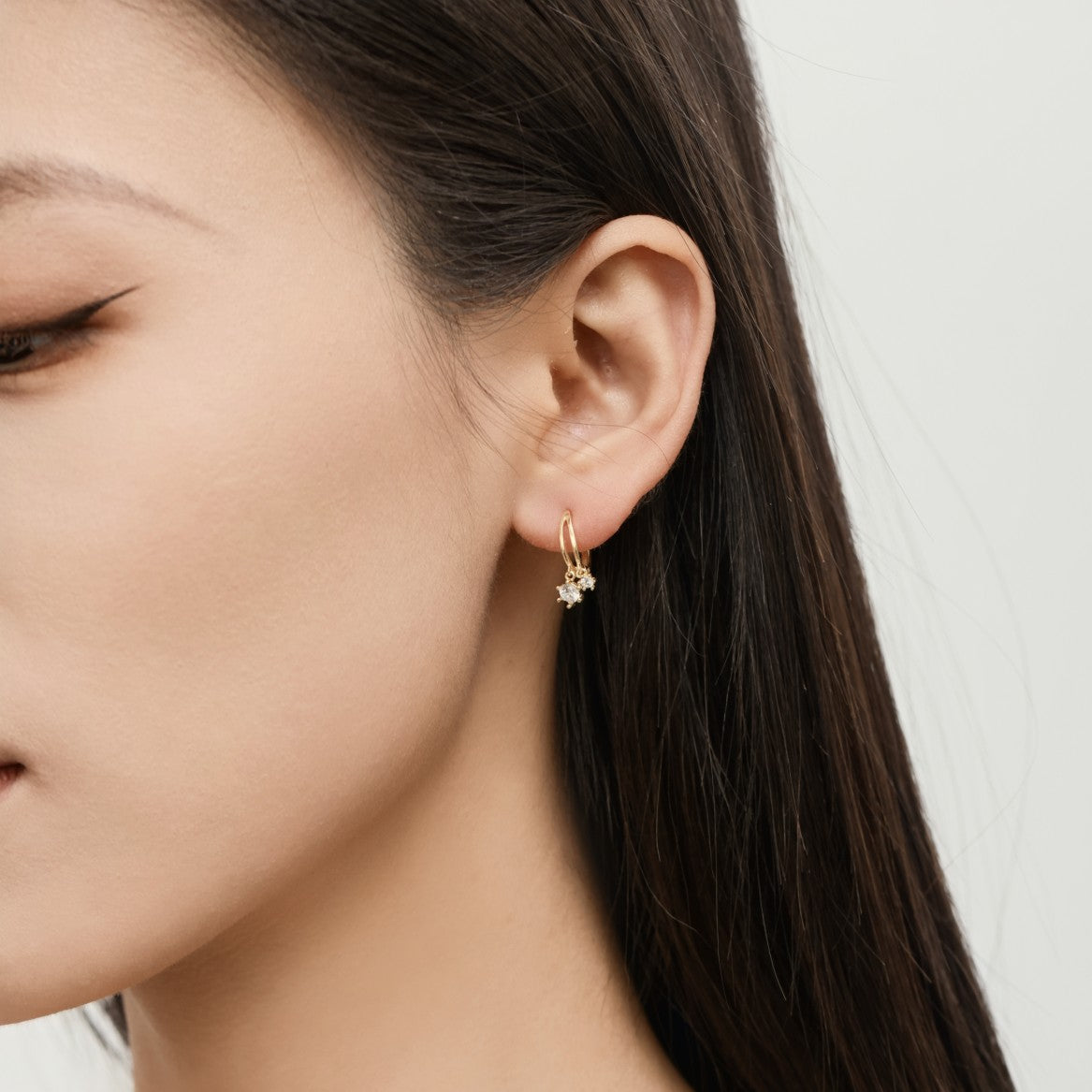 Lori Cubic Zironia Hoop Earrings