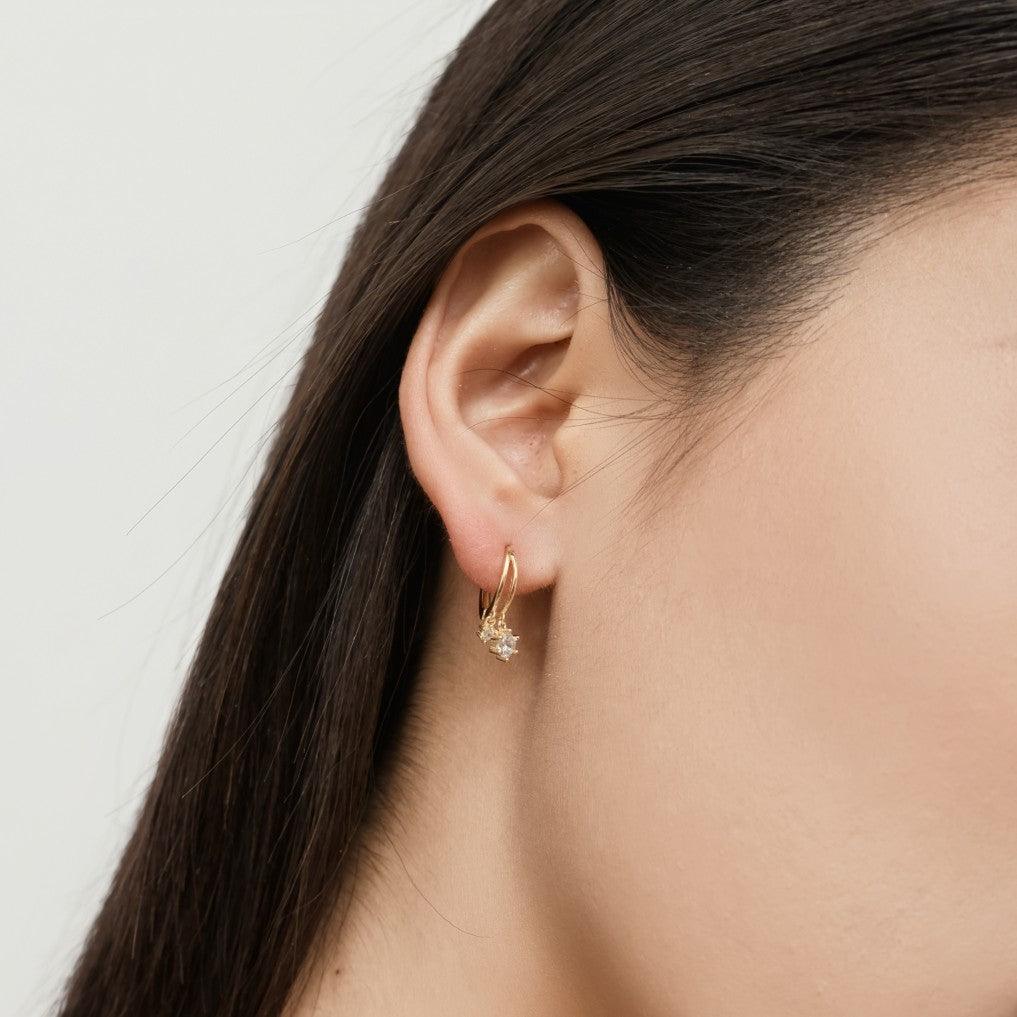Lori Cubic Zironia Hoop Earrings