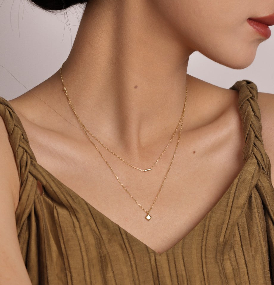 Genesis Geo Double Layer Necklace