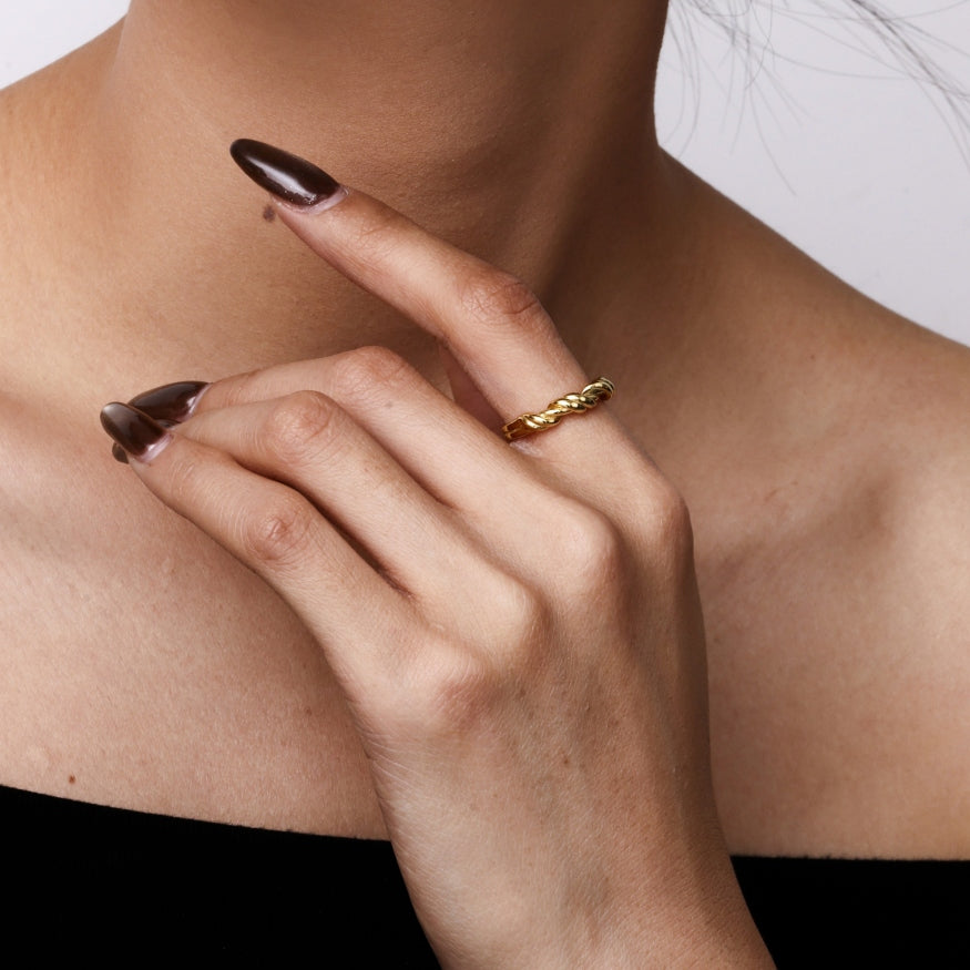 Ava Triple Twisted Ring
