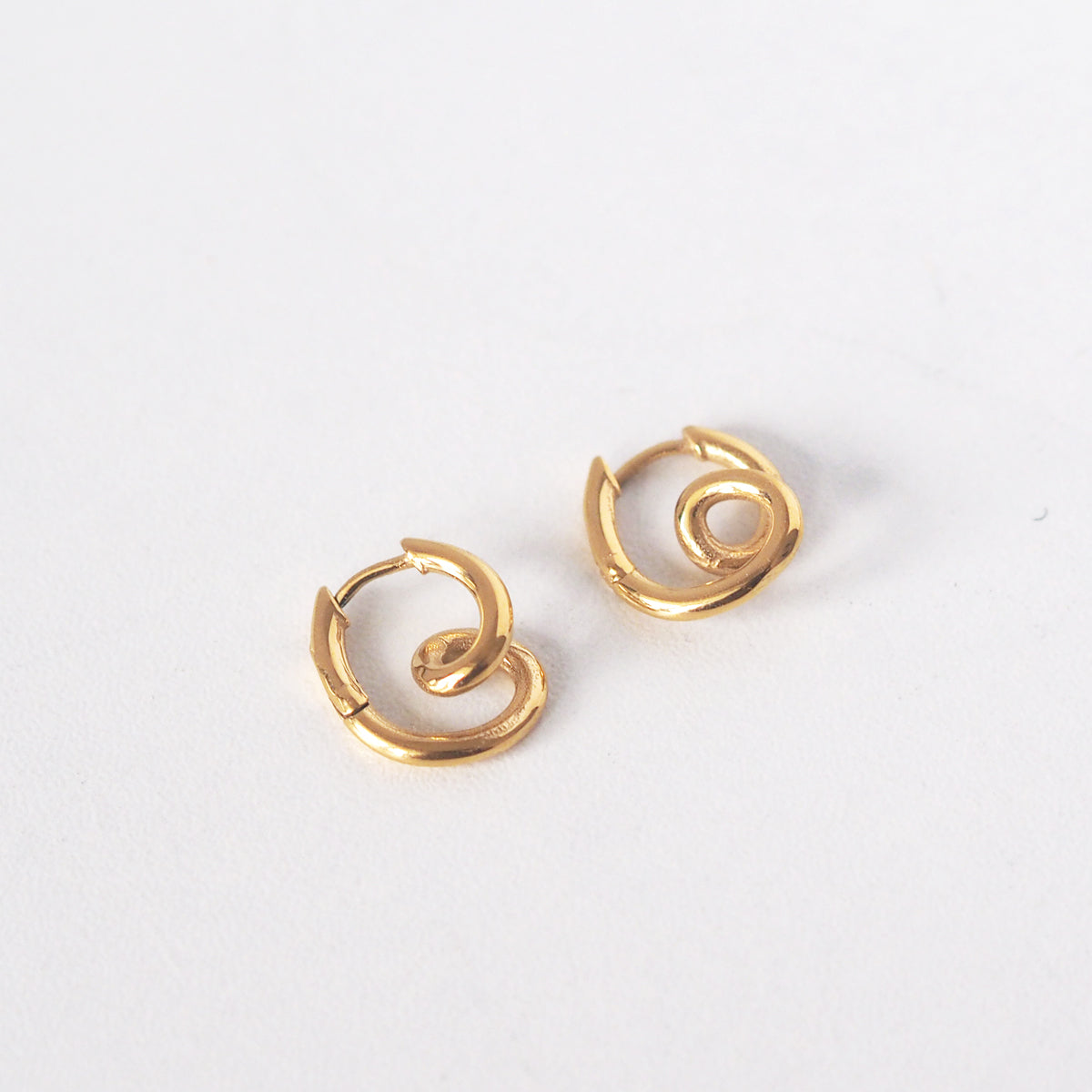 Snail Hoop Earrings