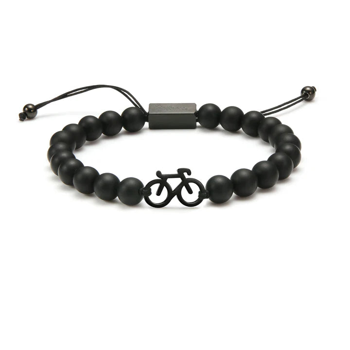Black Bike Beaded Bracelet - éclater jewellery