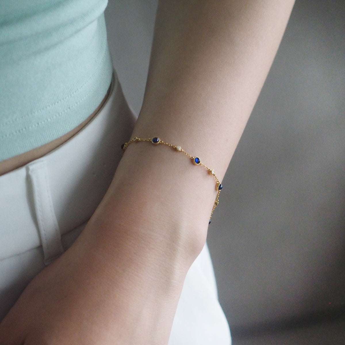 Blue Stone Bracelet