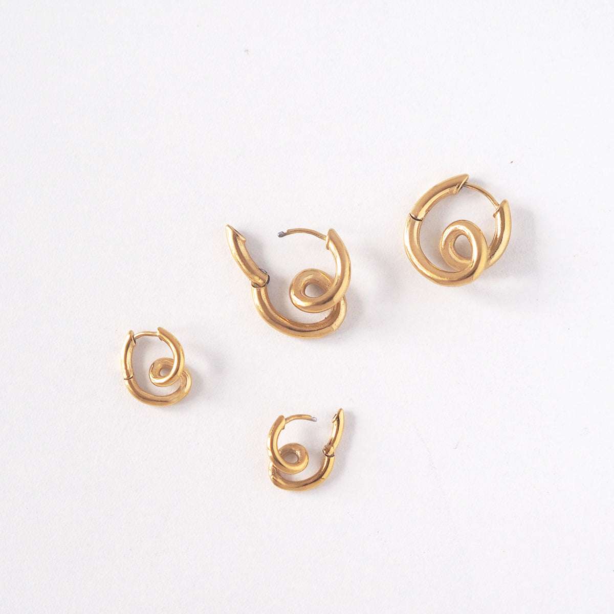 Snail Hoop Earrings