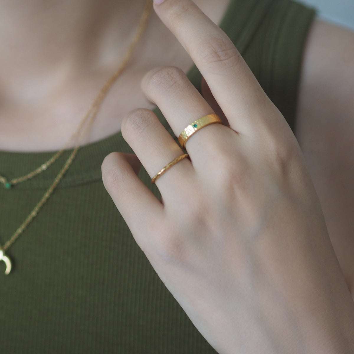 Phyliss Hammered Ring