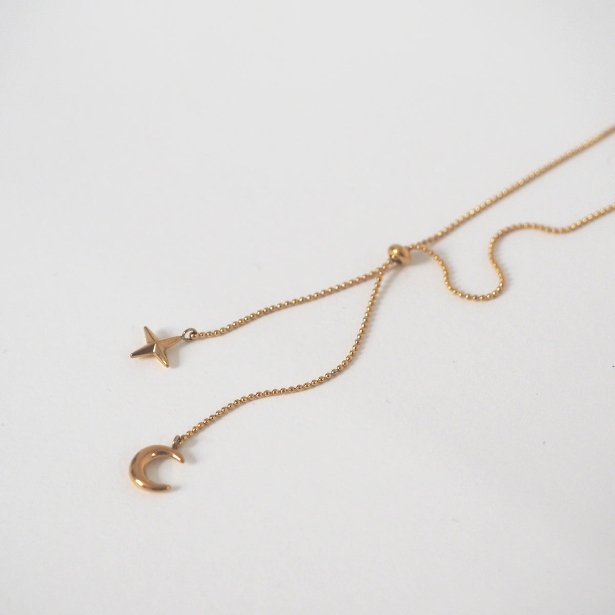 Tassel Moon and Star Necklace