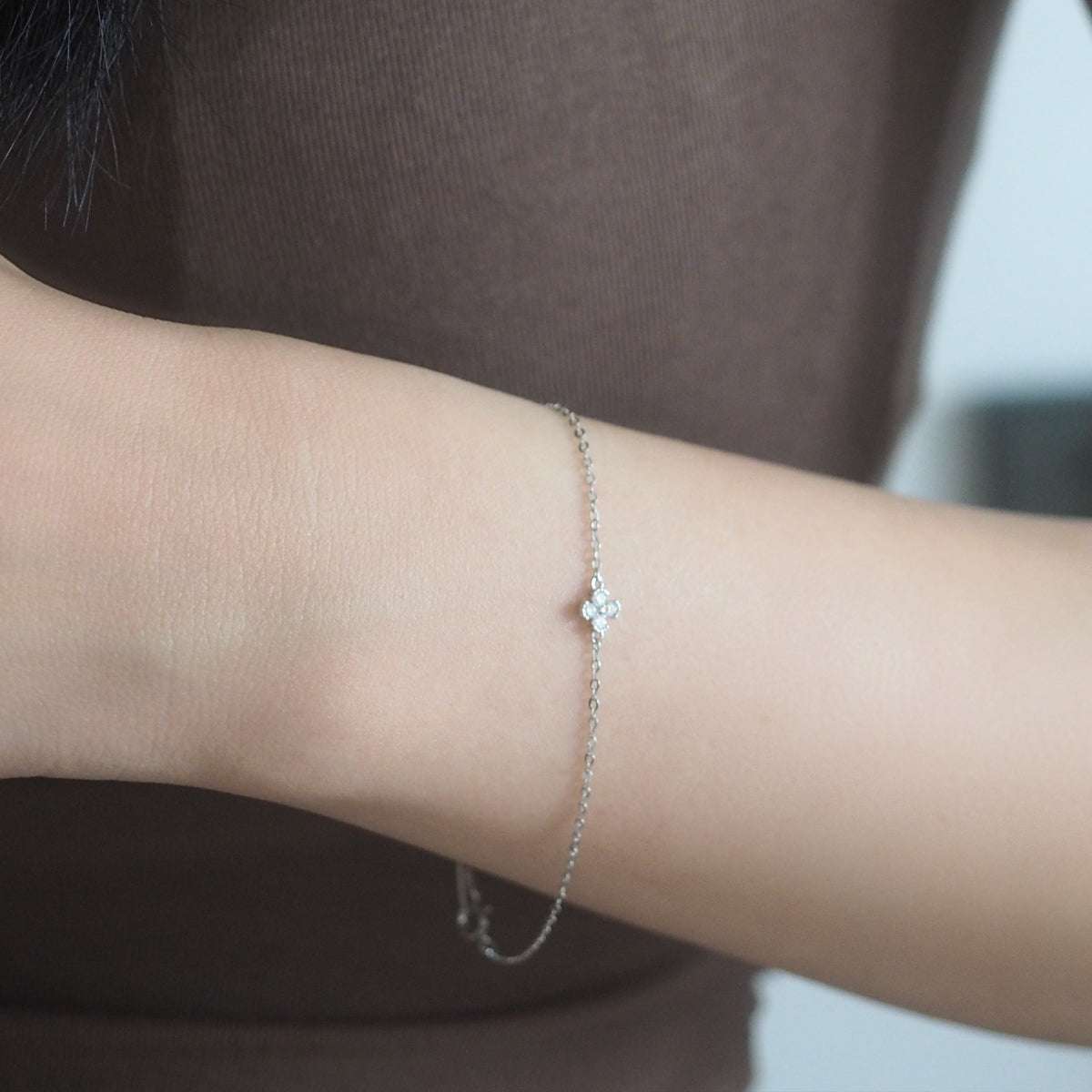Clover Cubic Zirconia Bracelet