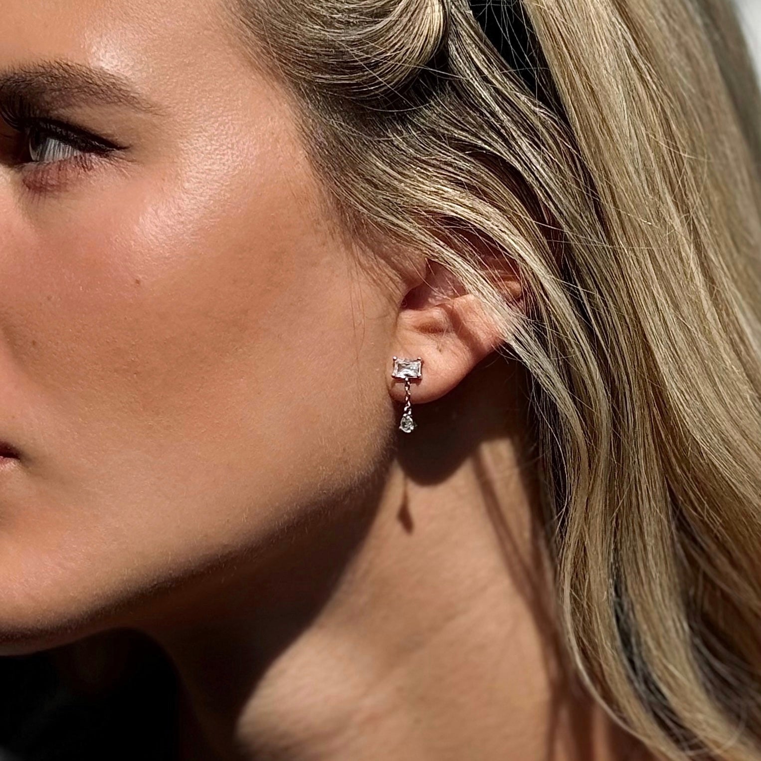 Alaia Cubic Zirconia Drop Earrings