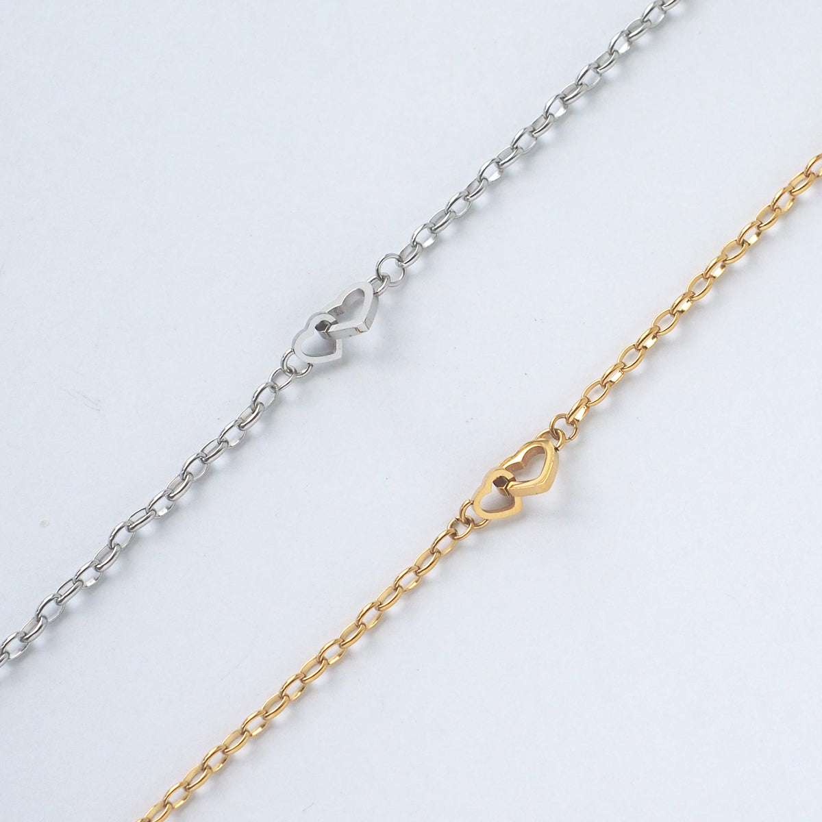 Double Heart Buckle Bracelet