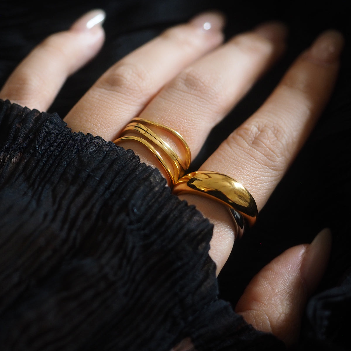 Paloma 2-Tone Double Wrap Ring