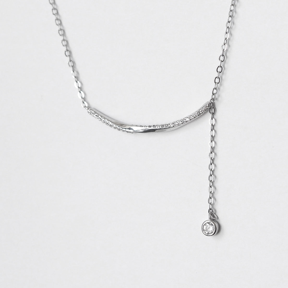 Adeline Tassel Cubic Zirconia Necklace - éclater jewellery