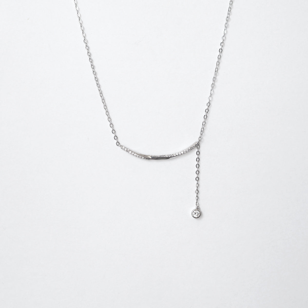 Adeline Tassel Cubic Zirconia Necklace - éclater jewellery
