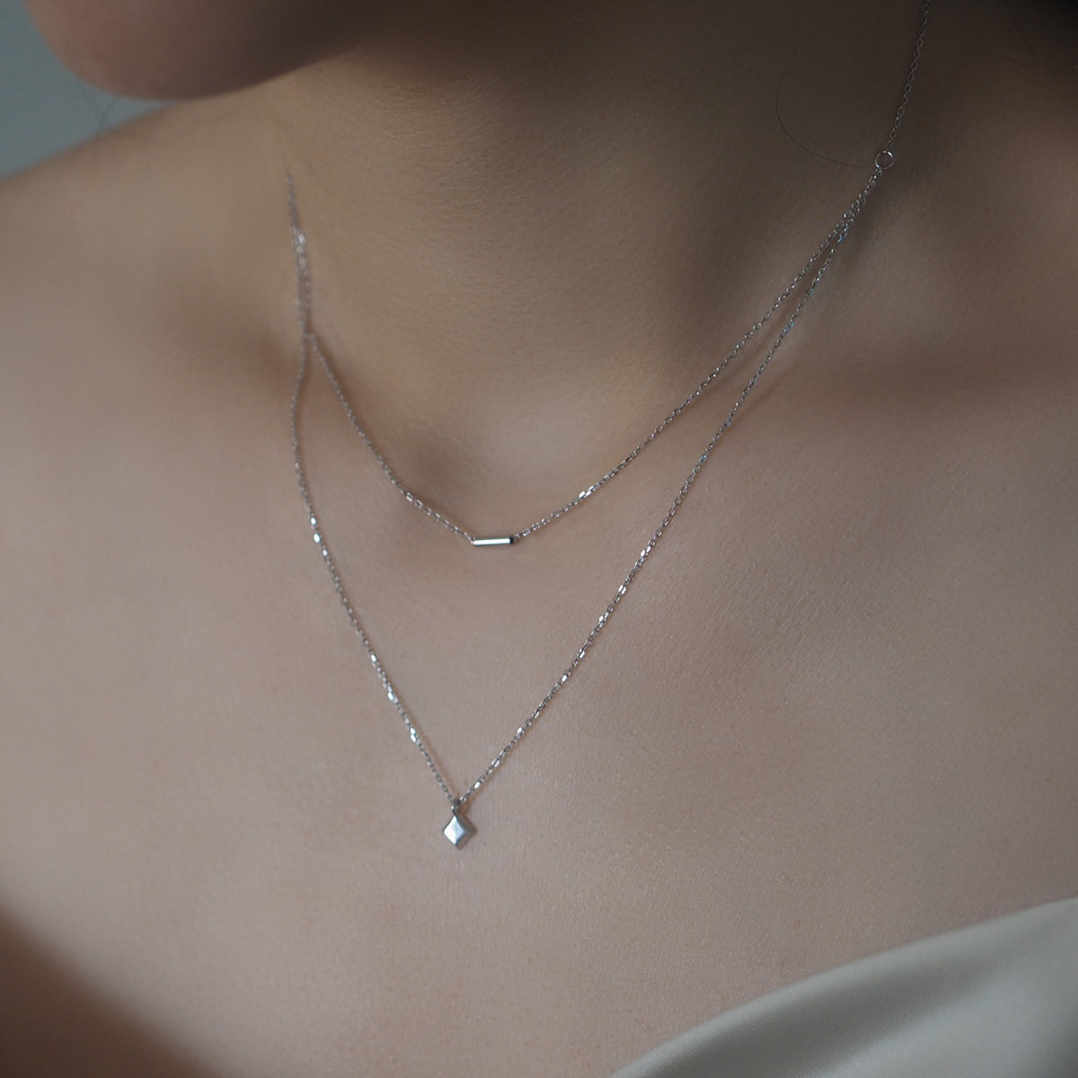 Genesis Geo Double Layer Necklace
