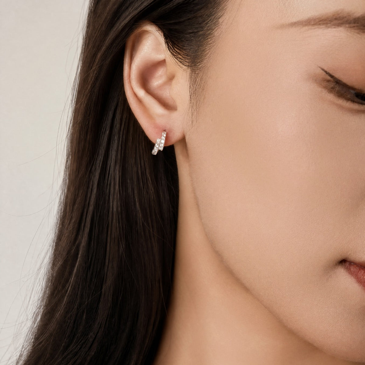 Julia Cubic Zirconia Hoop Earrings