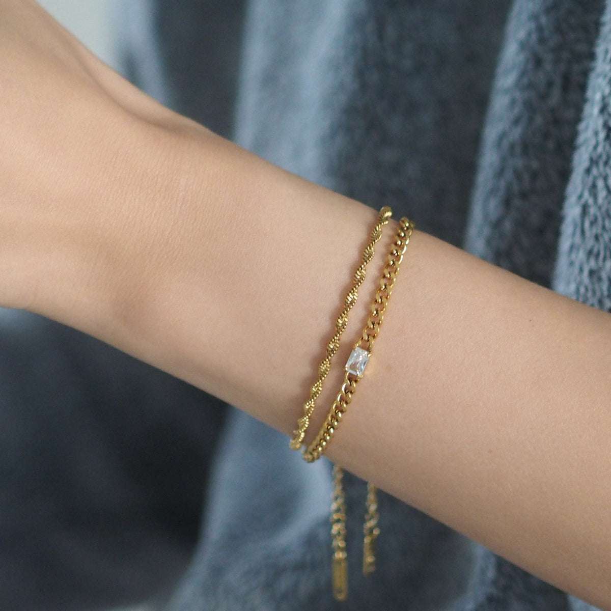 Everly Square Cubic Zirconia Bracelet