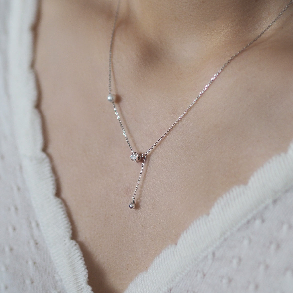 Soleil Drop Ball Necklace - éclater jewellery