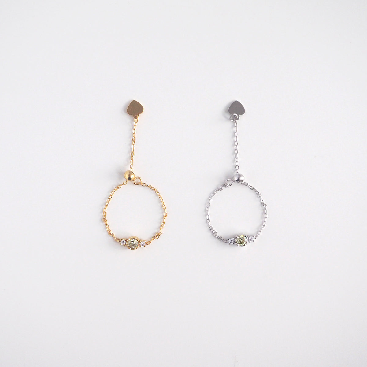 Adalynn Olive Chain Ring - éclater jewellery