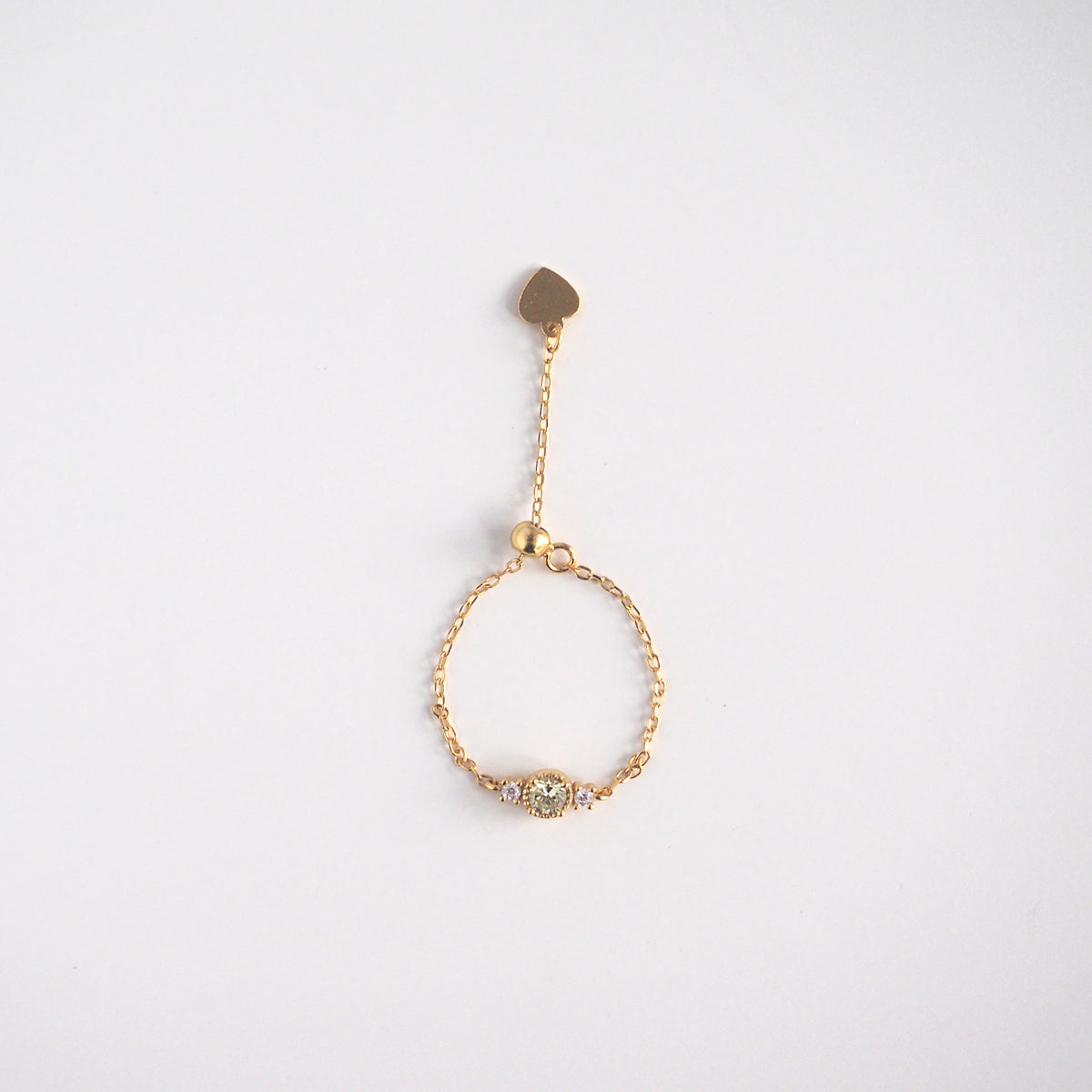 Adalynn Olive Chain Ring - éclater jewellery