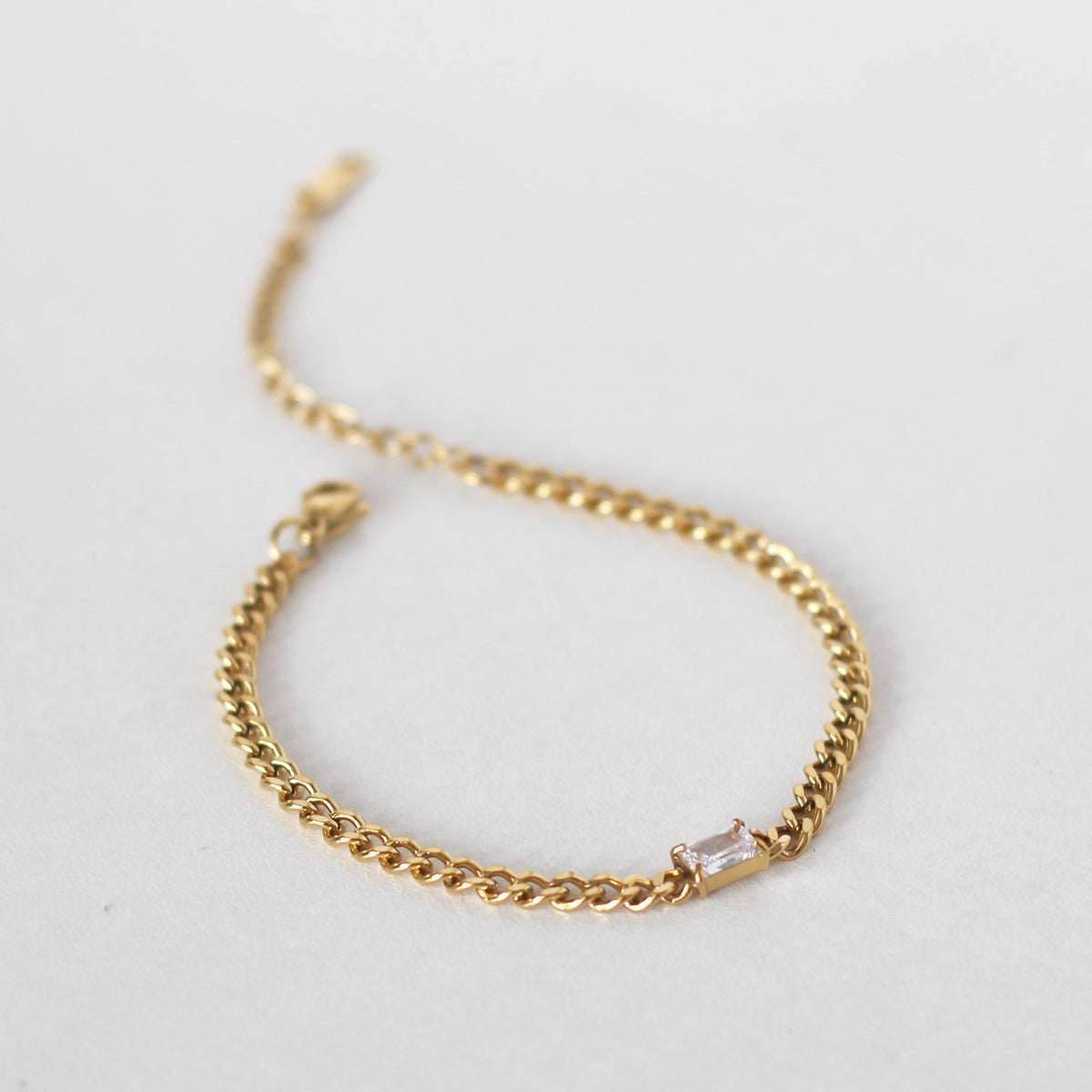 Everly Square Cubic Zirconia Bracelet