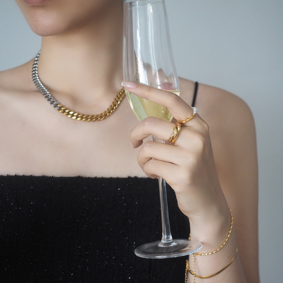 Margo Pearls Mixed Ring
