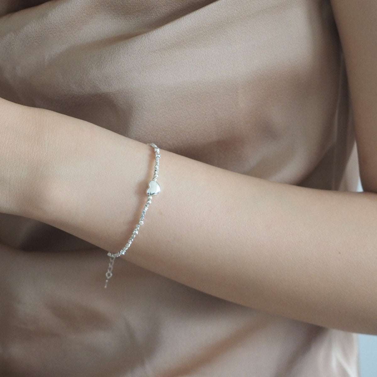 Reagan Heart with Pearls Bracelet