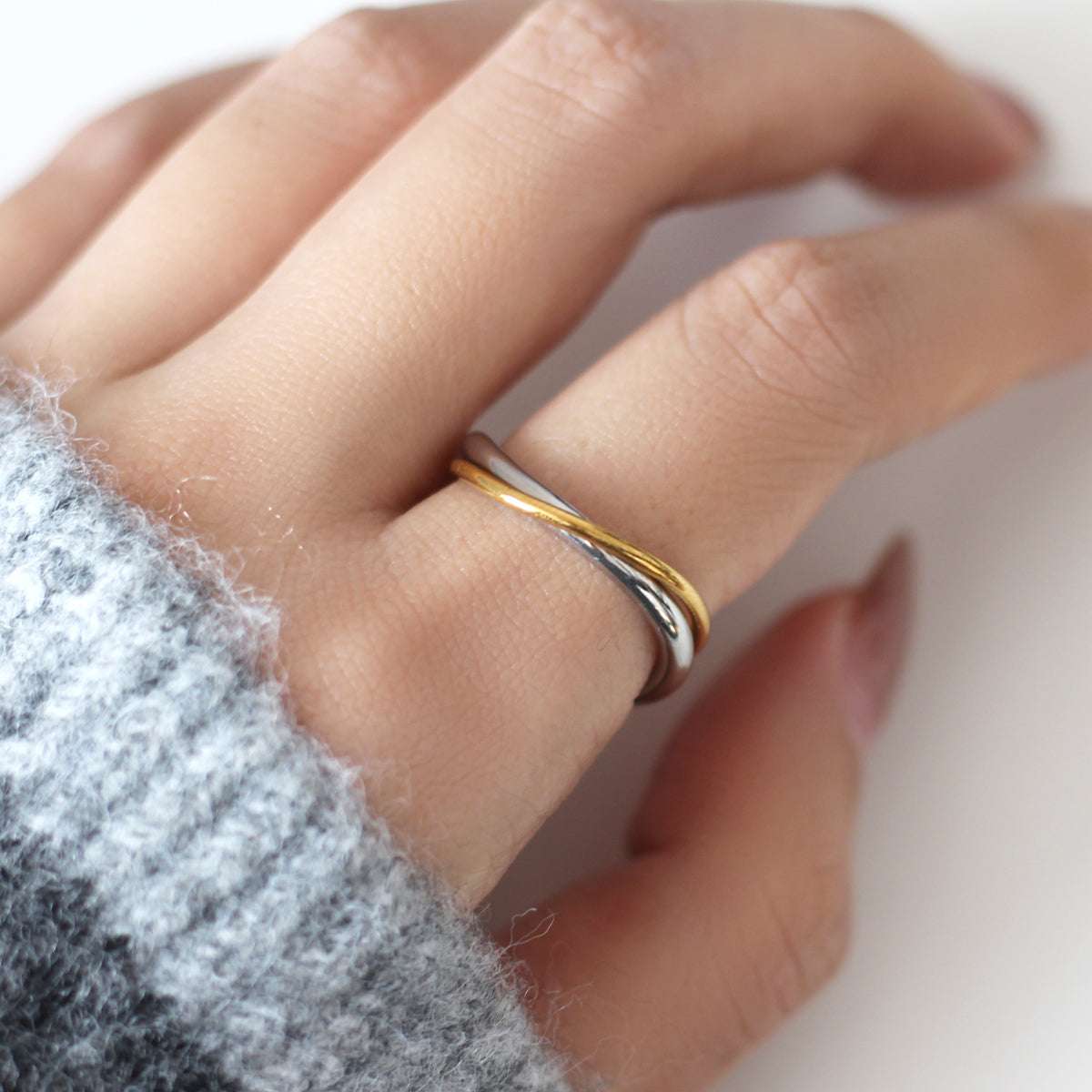 Kaylani 2-Tone Double Ring