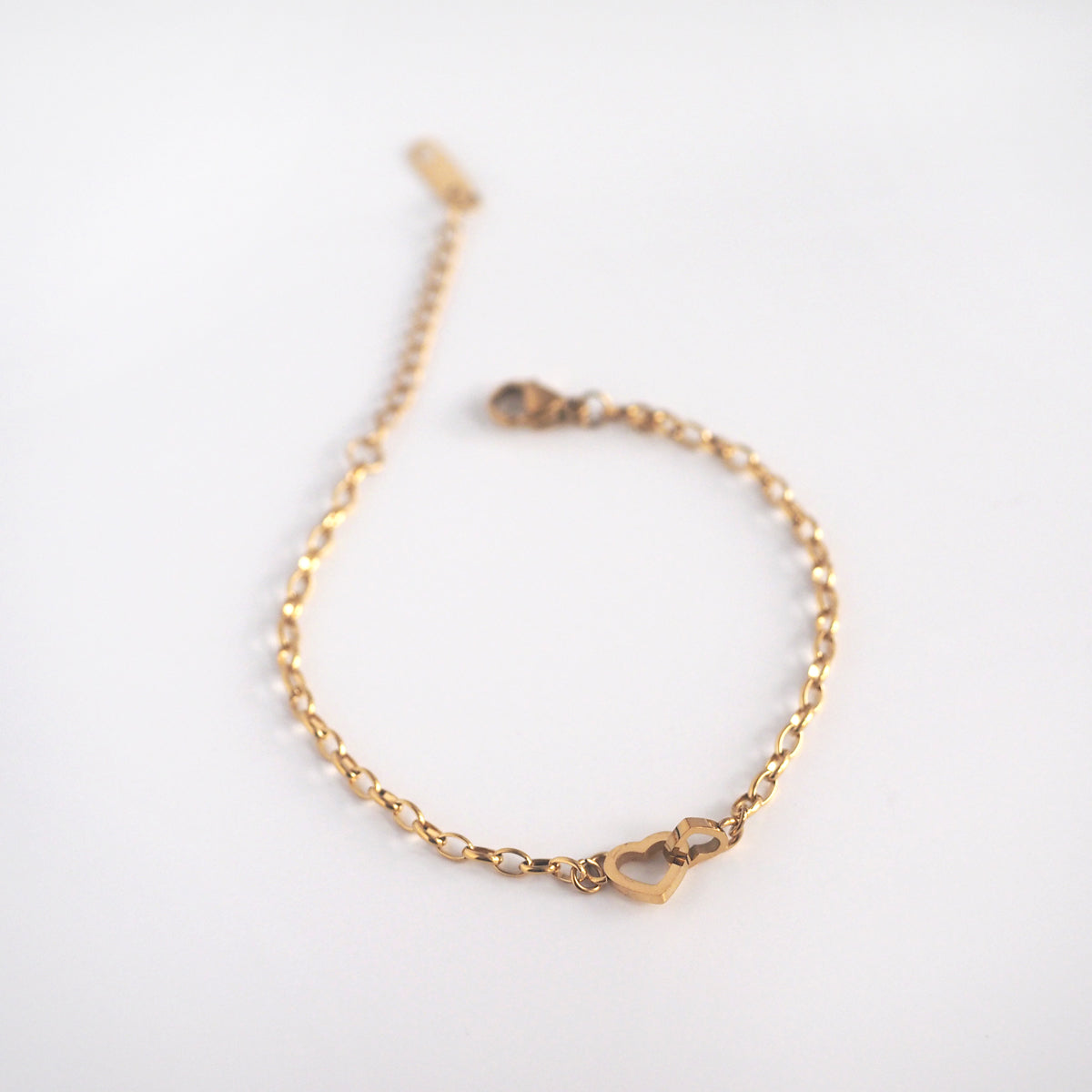 Double Heart Buckle Bracelet - éclater jewellery