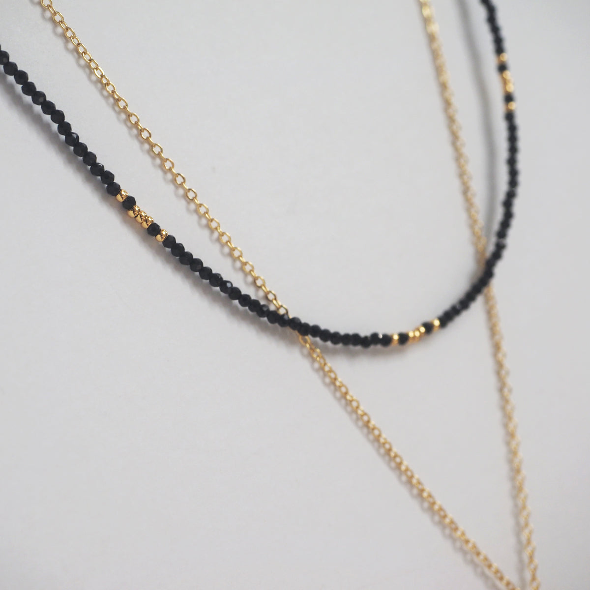 Black Spinel Necklace Set