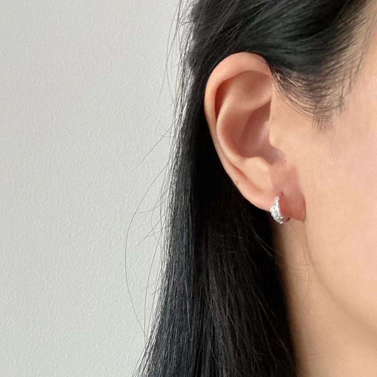 Julia Cubic Zirconia Hoop Earrings