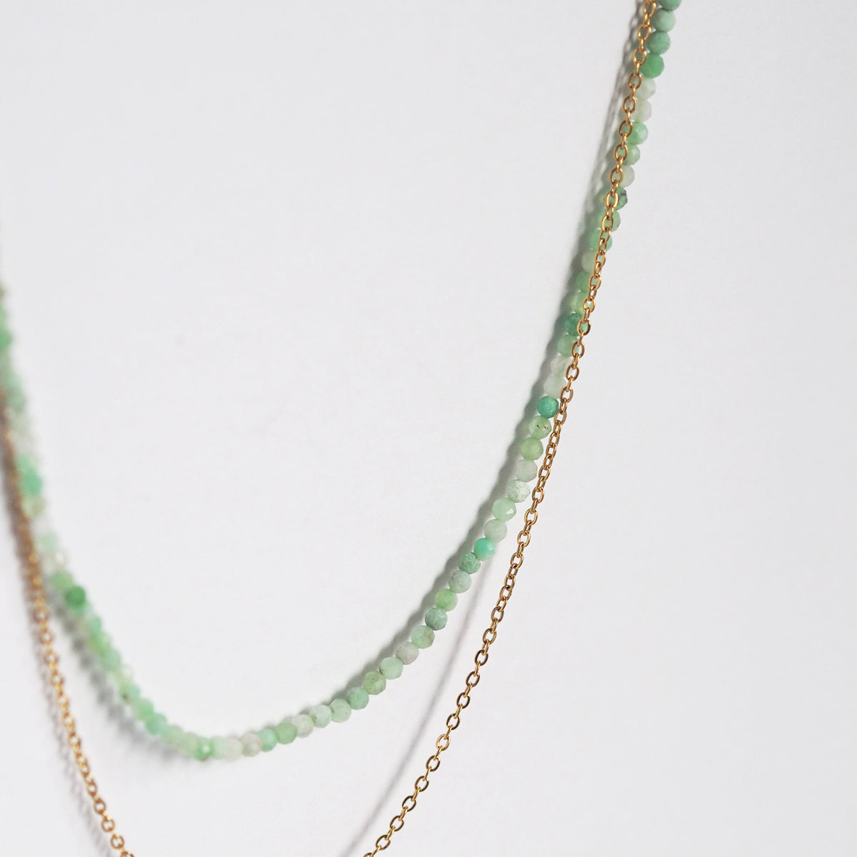 Avani Chrysoprase Beaded Necklace - éclater jewellery