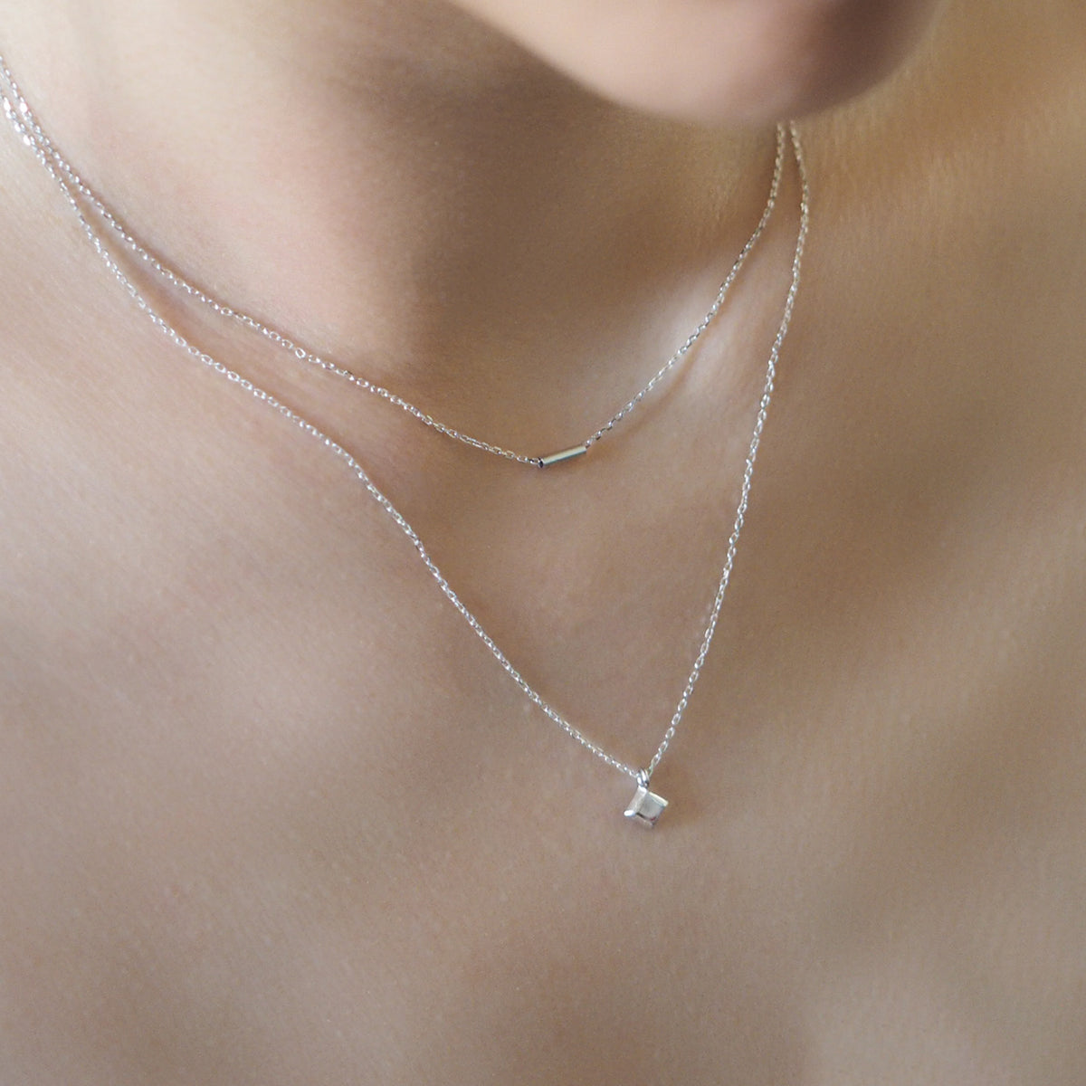 Genesis Geo Double Layer Necklace
