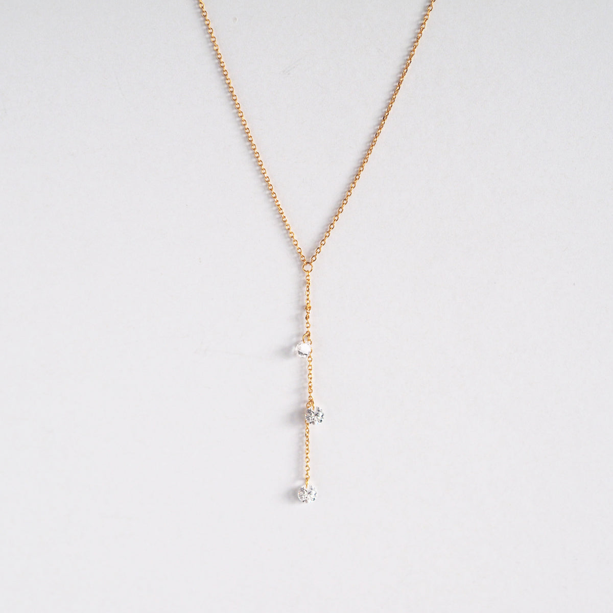 Yadie Zircon Tassel Necklace