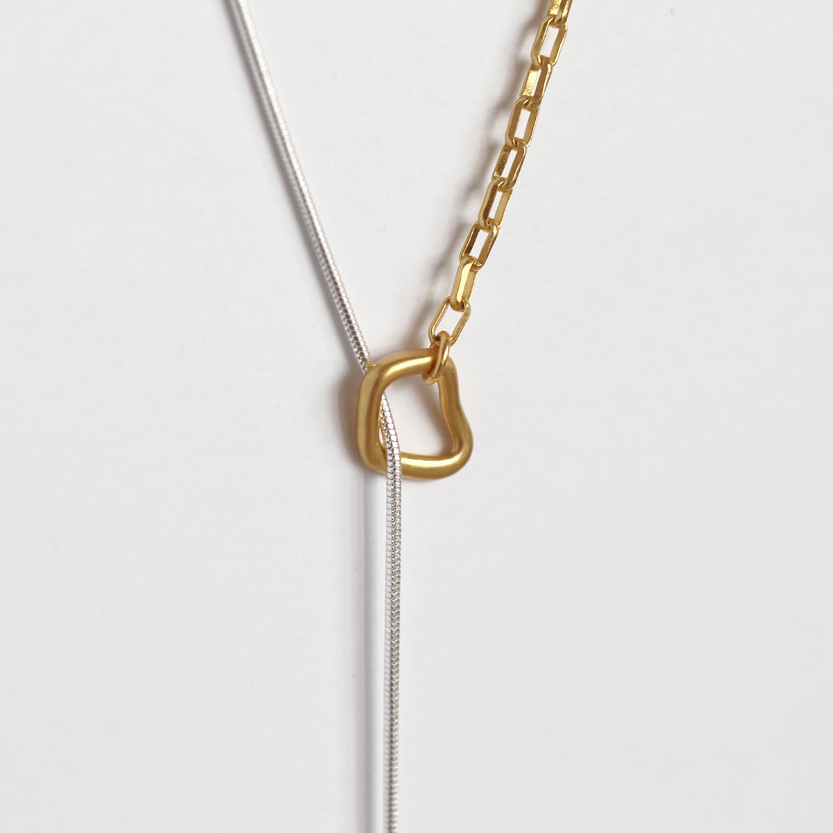 Heidi Double Layer 2-Tone Necklace
