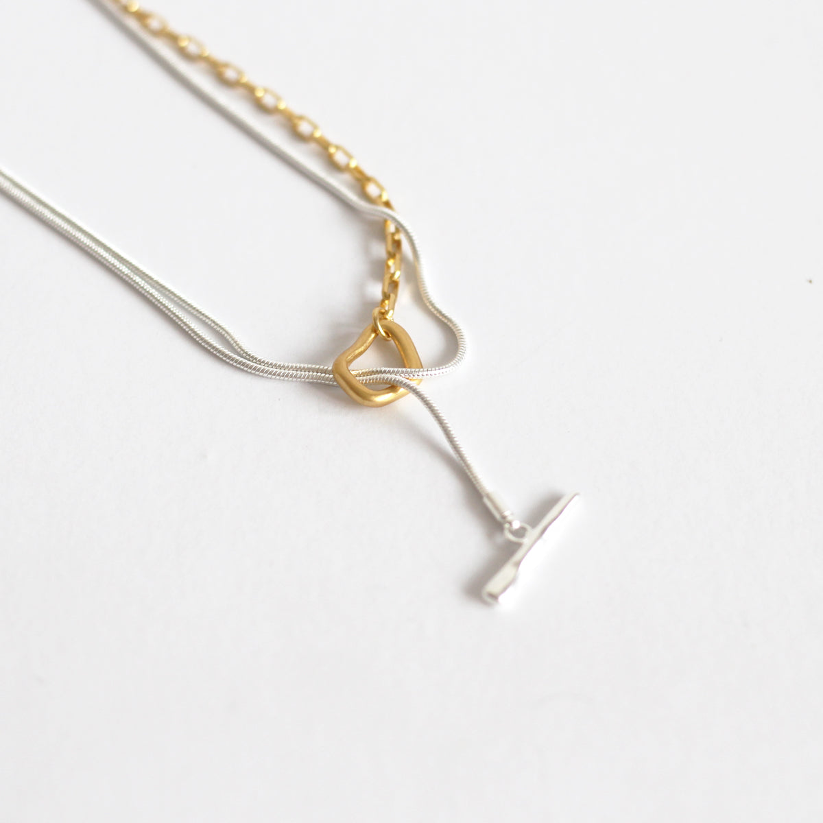 Heidi Double Layer 2-Tone Necklace