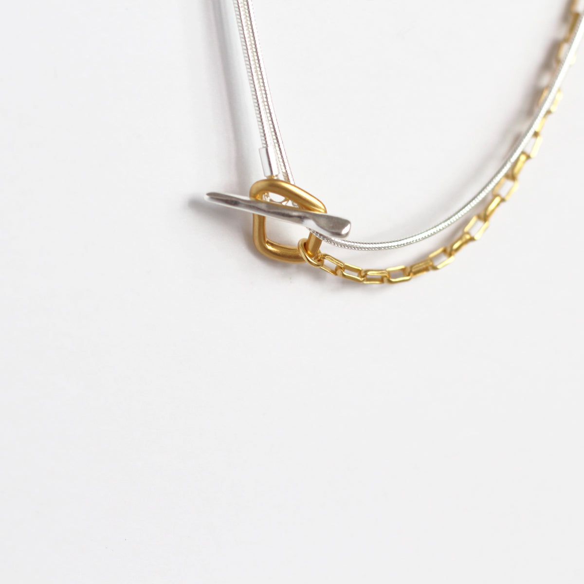 Heidi Double Layer 2-Tone Necklace