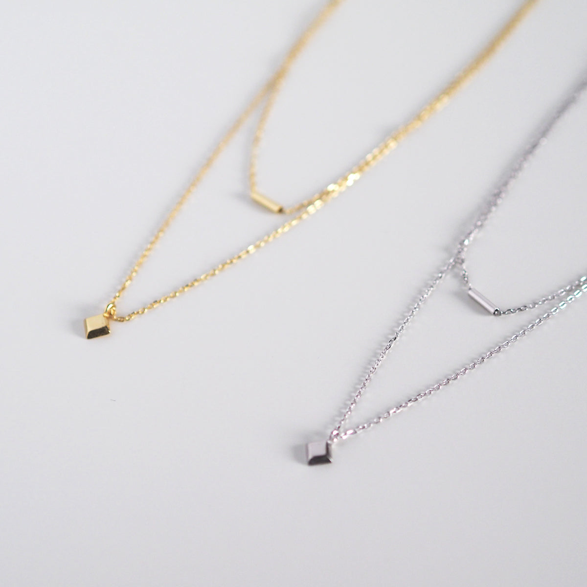 Genesis Geo Double Layer Necklace