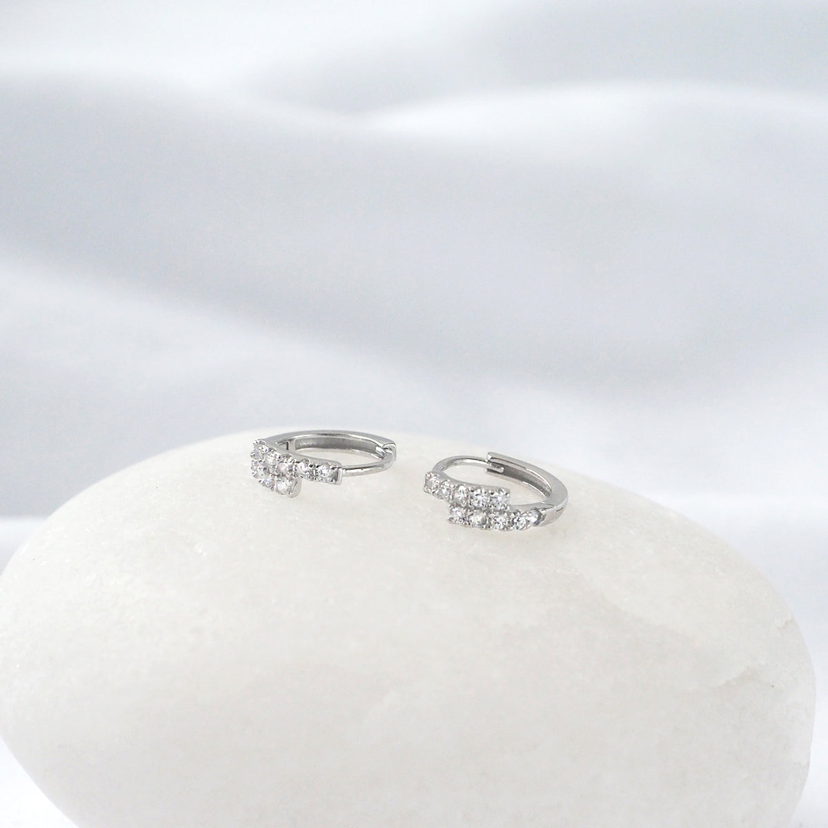 Julia Cubic Zirconia Hoop Earrings